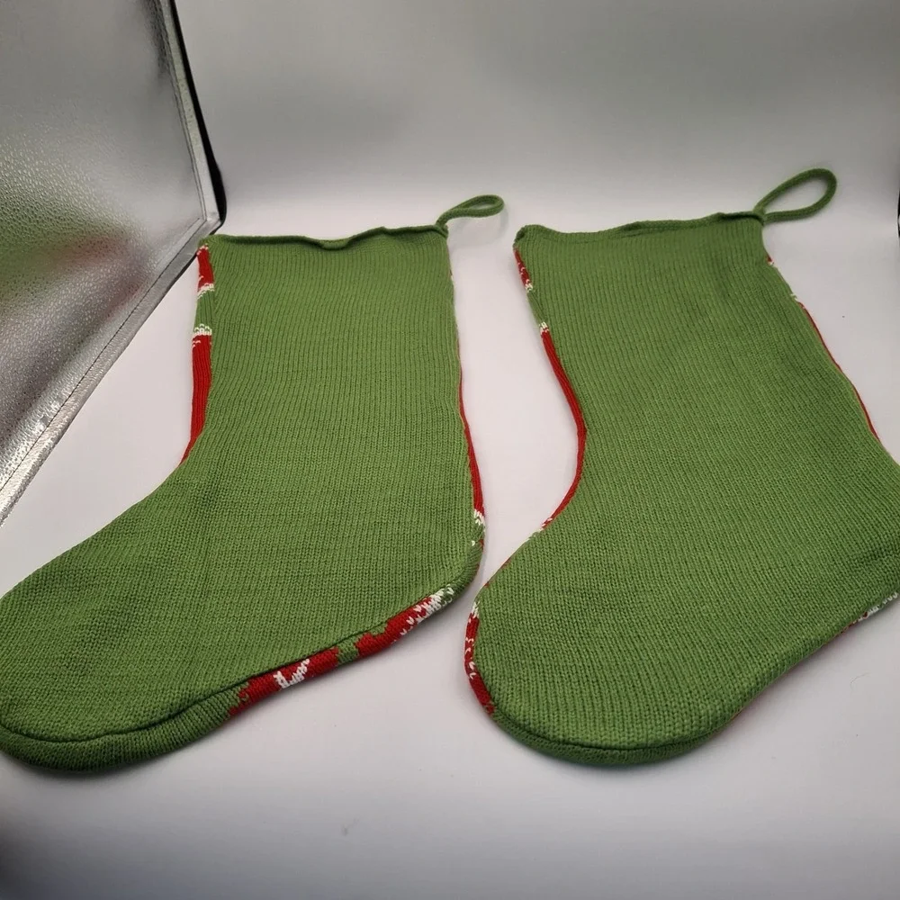 Disney Mickey Mouse & Minnie Mouse‎ Knit Sweater Christmas Stocking 18